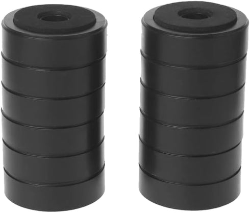 12 Pack Speaker Isolation Feet Amplifier 48mm Plastic Shock Absorption Base Pads SoundBox Peg Stand Foot Mat Shock Absorber For Audio CD AMP HiFi ...