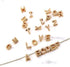 LiQunSweet 26 Pcs Golden Plated Metal Alloy Letter Loose Beads for Initial Necklace Bracelet Earrings Jewelry Making Decoration Craftings - 10x3mm...