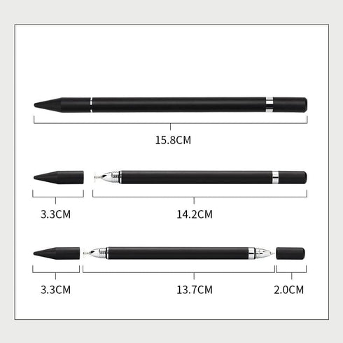 Stylus Pen with Writing Function, 2 in 1 Stylus Pens Capacitive Disc Tip Pen High Sensitivity, Suitable for iPhone/ipad/Android Tablets, Compatibl...