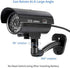 Fuers Fake Camera, TL-2600 Waterproof Outdoor/Indoor Security Dummy Surveillance Simulation Bullet Camera with Flashing LED Light,Black(2pcs)...