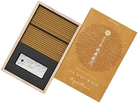 OEDO-KOH - Chrysanthemum 60 Sticks w/Incense Holder by Nippon KODO, Japanese Quality Incense...