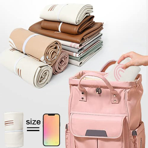 Owlowla Baby Diaper Changing Pad Portable Changing Mat Travel Changing Pad Liner for Baby and Small Toddler(Classic Brown&Brush Strokes)...