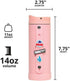 Elemental Iconic Kids Water Bottle with Straw Lid & Charms Strap, Leak-Proof When Closed, Triple Insulated Stainless Steel Reusable Thermos Water ...