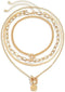 4Pcs Layered Gold Choker Necklace Sets for Women Retro Coin Dainty Snake Chain Toggle Clasp Necklace...