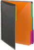 Smead 12 Pocket Poly Project Organizer, Letter Size, 1/3-Cut Tab, Gray with Bright Colors (89207)...