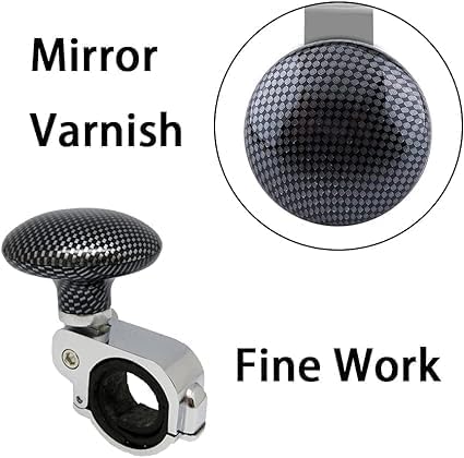 Easy Install Car Steering Wheel Spinner Knob Secure Grip & Smooth Turn Power Handle Ball for All Vehicles & Comfort for Safe Driving...