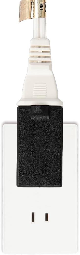 Upward Angled Adapter Vertical Right Angled Up Angle AC Adapter, NEMA 1-15P USA Outlet Saver Extension Adapter 15A 125V Molded...