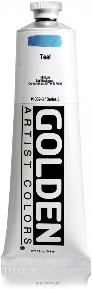 Golden Heavy Body Acrylic - Teal - 5 oz tube...