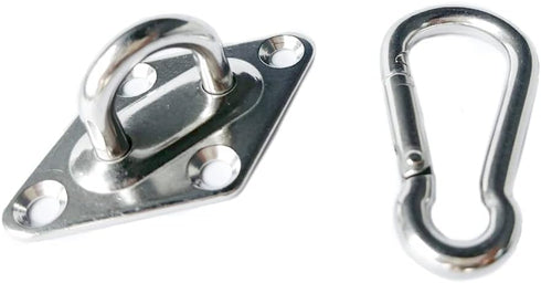 2 Sets Heavy Duty Hammock Hanging Kit,Stainless Steel Hammock Stands for Wall Ceiling Mount,Wall Ceiling Hook for Tree Swing Rope Hammock Chair Yo...