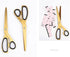 8" Multipurpose Scissors Stainless Steel Sharp Scissors Craft Scissors Office Household Scissors for Office Home General Use Gold...