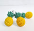 Chictie Yellow Pineapple Shower Curtain Hooks Set of 12,Cute Fruit Design Stainless Steel Shower Hooks Decorative Hanger Rings Rust Resistant for ...