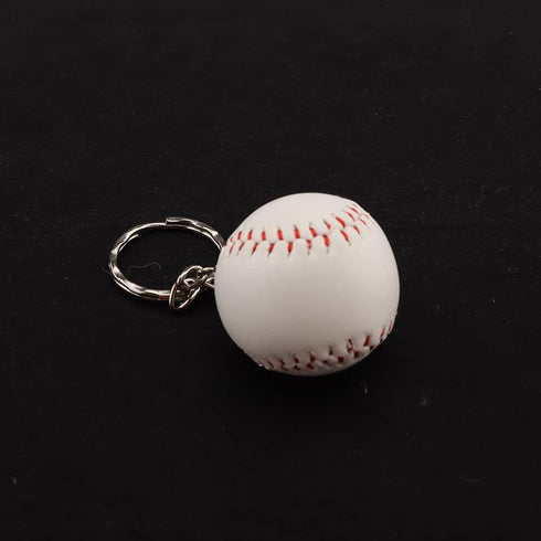 Baseball Keychain Bag Pendant Decorations Genuine Leather Mini Baseball Keyring Sports Keychain for Team, Sports Souvenir Favors and Gifts for Fri...