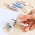 2Pcs Pink Keychain Scissors,Folding Scissors,Safe Portable Travel Scissors,Foldable Telescopic Cutter Pocket,Mini Scissor with Keychain for Cuttin...