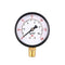Industrial Pressure Gauge,Black Steel Case Dual Scale Pressure Gauge with Brass Internals, 0-150 psi,0-10 kg/cm2, 2-1/2" Dial Display, -3-2-3% Acc...