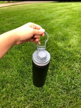 Insulated Water Bottle,Stainless Steel Vacuum Insulated Water Bottle, Double-Wall Sport Bottle with Leak Proof Spout and Handle Lid,Black,18oz...