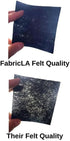 Felt Fabric | 72" inches Wide & 1.6mm Thick Charcoal Fabric | Non-Stiff, Soft Fabric Material | Felt Fabric by The Yard | Soft Felt Roll for Craft...