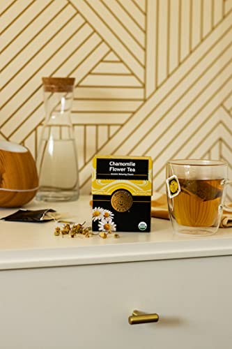 Buddha Teas - Organic Chamomile Flower Tea - Herbal Tea - For Health & Wellbeing - With Antioxidants & Minerals - Clean Ingredients - Caffeine Fre...