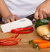 6 Inch Ceramic Vegetable Cleaver (Nakiri Knife). Lightweight Kitchen Cutlery for Precision Slicing and Cooking. Japanese Chef Kitchen Aid - Profes...