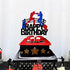 Boxing Cake Topper Bout Pugilist Infighter Beat Boxing Platform Punching Bag Glove Themed Men Kids Boy Girl Birthday Party Cake Decor Happy Bday E...
