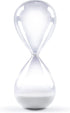 SWISSELITE Hourglass Sand Timers, Hourglass Sand Clock Inspired Glass for Home, Desk, Office Decor (8Inch-30Mins Lucent White)...
