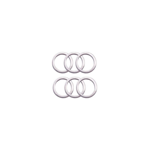 6 Pcs 90430-14M09-00 90430-14228-00 Engine Oil Drain Plug Gasket for Yamaha Outboard F100 F115 F150 F15...