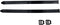 MACHSWON 2pcs 390mm Rubber Towing Mirror Replacement Straps with Cilps for Car SUV Trailer RV Truck, Universal -slip Adjustable Tow Morrors Replac...