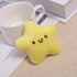 2 Pcs Yellow Plush Star Car Keychain Backpack Accessories Doll Pendant Heart Healing in Addition to Serving as a Keychain Women's Keyrings and Key...