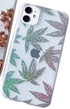 Blingy's for iPhone 13 Pro Case (6.1 inch), Hemp Style Sparkling Bling Bling Glitter Weed Style Transparent Soft TPU Protective Clear Case Compati...