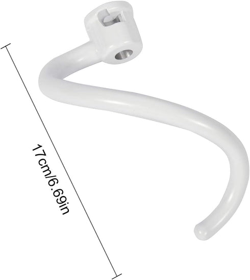 Replace KitchenAid Spiral Coated Dough Hook 6 Quart Bowl-Lift Stand Mixer Bowls Fits for KNS256CDH KP26M1XLC KP26M1X KG25H3X0B KNS256CDH KG25H3XSL...