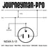 Journeyman-Pro 515CV-LIT Lighted 15 Amp 120-125 Volt, NEMA 5-15R, 2Pole 3Wire, Straight Blade, Female Plug Replacement Cord Connector Outlet, Comm...