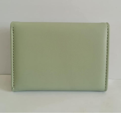 Women Wallet Small Leather Cute Dinosaur Cat Rabbit Trifold Girls Credit Card Case Holder Organizer with ID Window (Green Frog)...
