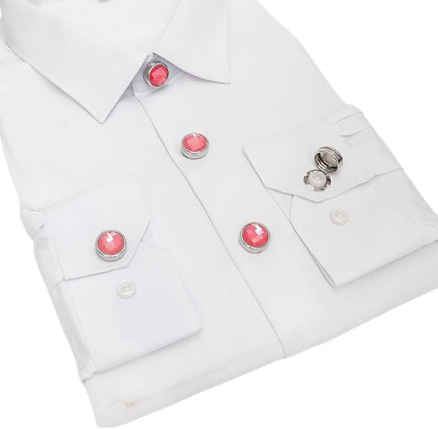Button cover Cufflink for Men Button cover Dress Shirt and Tux Shirt Accessories Shirt Birthday Christmas Wedding Gifts Used for Shirt cuffs butto...