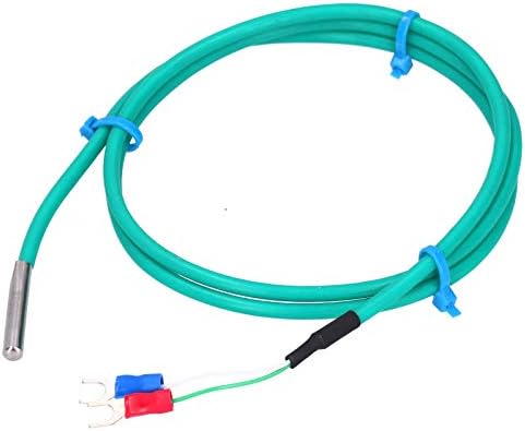 5x30mm K Type Green Thermocouple, Waterproof, Temperature Probes & Sensors Silicone Temperature Sensor with Soft Cable Green 5x30mm Stainless Stee...