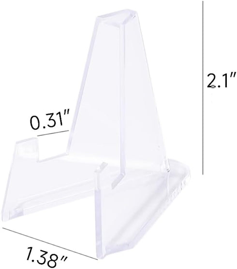 Card Display Stand 40 Packs Small Acrylic Easel Stands Coin Display stand Sports Card Stands Magnetic Card Holder Trading Graded Card Stand Pictur...