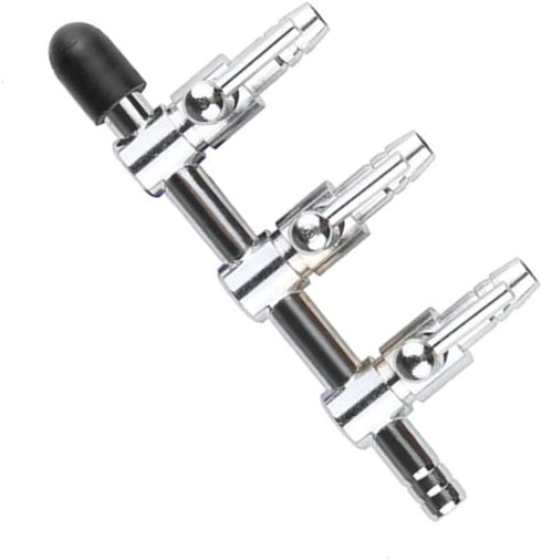 Aquarium Fish Tank Air Flow Control Lever Pump 3 Way Inline Manifold Air Flow Pump Tubing Splitter Lever Control Valve 4-Pack...