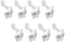 QCAA Sliding Window Security Lock, Aluminum, White Coated, 8 Pack, Made in Taiwan...