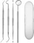 Dental Tools,Dental Picks,Dental Tools Kit for Teeth Cleaning,Stainless Floss Picks for Dentist, Personal,Pets Oral Care with Oral Mirror Tooth Ta...