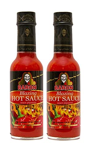 BARON BLAZING HOT SAUCE 5 OZ 2pk...