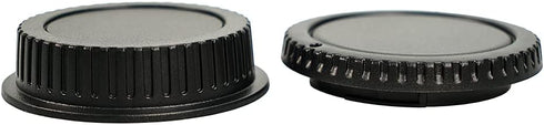 NIYI 2Sets, Camera Body Cap and Lens Rear Cap Kit, Compatible with Canon EFEF-S Mount DSLR Camera Rear Lens Protector Cover and Body Protector Set...