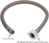 EZ-Fluid 12“ Toilet Water Supply Connector, Braided Stainless Steel - 3/8“ Female Compression Thread x 7/8” Female Ballcock Thread 12-Inch Toilet ...