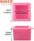 BAKER DEPOT 500ML Silicone Mold for Handmade Soap Mold Toast Mold Bread Mould, Set of 2...