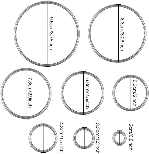 3 Sets Die Cuts Metal Cutting Dies Stencil,Sweetfamily 24 Pieces Nesting Dies for Card Making Scrapbooking Album Paper DIY Crafts?Rectangle,Circle...