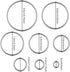 3 Sets Die Cuts Metal Cutting Dies Stencil,Sweetfamily 24 Pieces Nesting Dies for Card Making Scrapbooking Album Paper DIY Crafts?Rectangle,Circle...