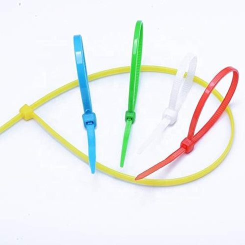 6 Inch Brown Zip Ties (100 Pieces), 40lb Strength, Nylon Cable Wire Ties...