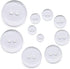 SEMINI Mixed Size 8mm-25mm 280Pcs Black/White/Transparent Resin Buttons Small Big 2 Holes Buttons Craft Buttons for Sewing,Women Men Children Clot...