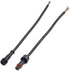 5Pairs 5pin Black Electrical Connector LED Connector for LED Lights 20cm Extension Cable 40cm/Pair 0.2mm² 15mm Nut...