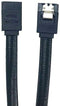 2-Pack 40” SATA III Straight Nylon Sleeved Cable with Locking Latch - Black (F03-40SLBK-2)...