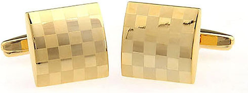 Laser Engraving Cufflinks Platinum Plated Gold Cuff Links...