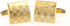 Laser Engraving Cufflinks Platinum Plated Gold Cuff Links...