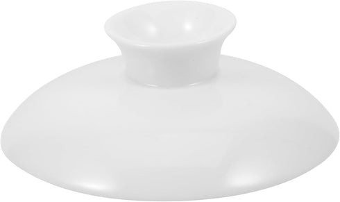 Zerodeko Ceramic Tea Cup Lid,Ceramic Tea Mug Lid Tea Kettle Cover Replacement Tea Pot Teacup Ceramic Lid Drink Cover -White...